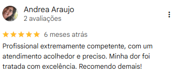 Depoimento de Andrea Araujo no Google
