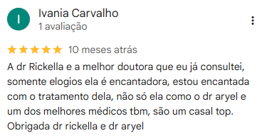 Depoimento de Ivania Carvalho no Google
