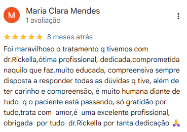 Depoimento de Maria Clara Mendes no Google