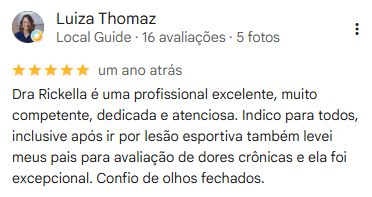 Depoimento de Luiza Thomaz no Google